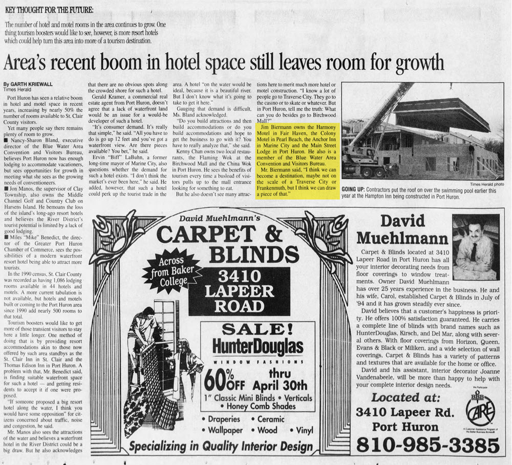 Colony Motel (Pearl Beach Bar & Motel) - Mar 29 1998 Article (newer photo)